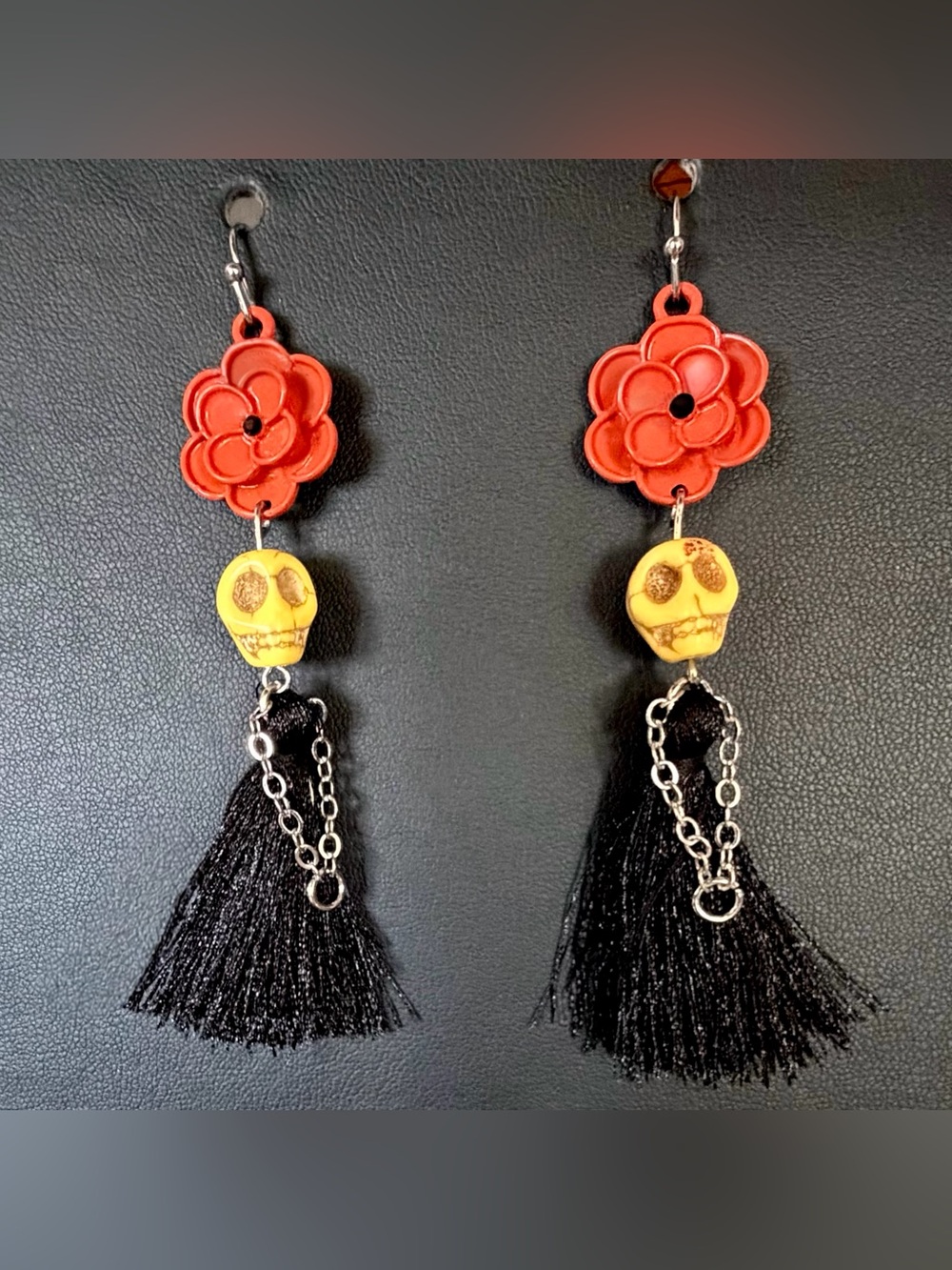 Day of the Dead ~ Dia de los Muertos ~ Halloween Gothic Sugar Skull Earrings 🌼💀🌼